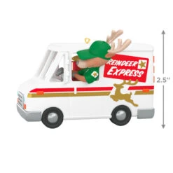 Hallmark Grandma Got Run Over By A Reindeer Musical Ornament 11 Hallmark Grandma Got Run Over By A Reindeer Musical Ornament -Hallmark Decoration Store Reindeer Express Delivery Truck Keepsake Ornament 2199QGO2639 03