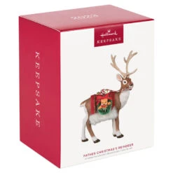 Hallmark Father Christmas's Reindeer Ornament -Hallmark Decoration Store Reindeer With Toy Sack Keepsake Ornament 2199QXE3287 04