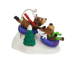 Hallmark Reindeer Antics Ornament -Hallmark Decoration Store Reindeer on Snow Tubes Keepsake Ornament 2499QGO2747 06