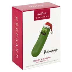 Hallmark Rick And Morty Merry Rickmas! Ornament 11 Hallmark Rick And Morty Merry Rickmas! Ornament -Hallmark Decoration Store Rick and Morty Pickle Keepsake Ornament 1799QXI6087 04