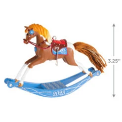 Hallmark Rocking Horse Memories 2023 Ornament -Hallmark Decoration Store Rocking Horse Keepsake Ornament 1799QXR8089 03