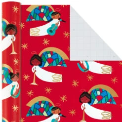 Hallmark Santa Fun 3-Pack Christmas Wrapping Paper Assortment, 120 Sq. Ft. -Hallmark Decoration Store Santa Fun Hallmark Mahogany Christmas Wrapping Paper 5JXW1037 07