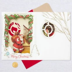 Hallmark Spirit Of Christmas Musical 3D Pop-Up Christmas Card With Light 18 Hallmark Spirit Of Christmas Musical 3D Pop-Up Christmas Card With Light -Hallmark Decoration Store Santa Shadow Box 3D PopUp Music Light Christmas Card 1099XOD4034 07