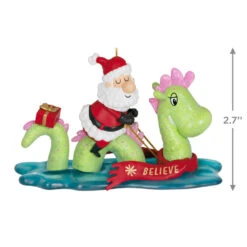 Hallmark Just Believe Ornament -Hallmark Decoration Store Santa on Loch Ness Monster Keepsake Ornament 2199QGO2859 03