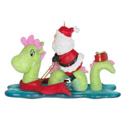 Hallmark Just Believe Ornament -Hallmark Decoration Store Santa on Loch Ness Monster Keepsake Ornament 2199QGO2859 06