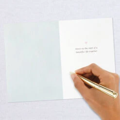 Hallmark Happily Ever After Quilled Paper Handmade Wedding Card -Hallmark Decoration Store Script Letters Quilled Paper Handmade Wedding Card 1299LAD9615 06