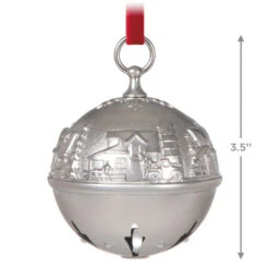 Hallmark Ring In The Season Metal Bell Ornament -Hallmark Decoration Store Silver Jingle Bell Keepsake Ornament 2699QXR8139 03