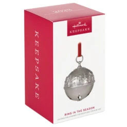 Hallmark Ring In The Season Metal Bell Ornament -Hallmark Decoration Store Silver Jingle Bell Keepsake Ornament 2699QXR8139 04