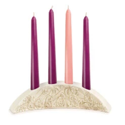 Small Nativity Advent Candle Holder -Hallmark Decoration Store Small Advent Candle Holder 2020220505 03