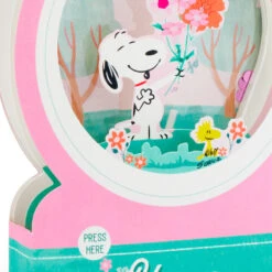 Hallmark Peanuts® Snoopy Snow Globe 3D Pop-Up Mother's Day Card With Motion 13 Hallmark Peanuts® Snoopy Snow Globe 3D Pop-Up Mother's Day Card With Motion -Hallmark Decoration Store Snoopy 3D PopUp Mothers Day Card With Motion 1299MEJ8033 04
