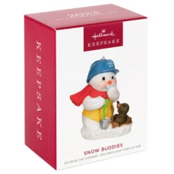 Hallmark Snow Buddies 2023 Ornament -Hallmark Decoration Store Snowman and Gopher Keepsake Ornament 1799QXR8037 04