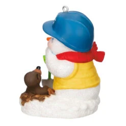 Hallmark Snow Buddies 2023 Ornament -Hallmark Decoration Store Snowman and Gopher Keepsake Ornament 1799QXR8037 06