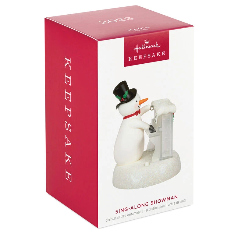 Hallmark Sing-Along Showman Snowman Musical Ornament 6 Hallmark Sing-Along Showman Snowman Musical Ornament - Image 4