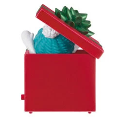 Hallmark Smiles Across The Miles 2023 Recordable Sound Ornament -Hallmark Decoration Store Snowman in Red Present Keepsake Ornament 2499QGO2619 06