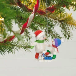 Hallmark Making Memories Dancing To The Beat Ornament -Hallmark Decoration Store Snowmen Dancing Keepsake Ornament 1799QXR8059 02