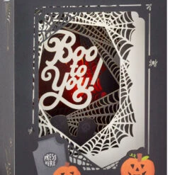 Hallmark Boo To You Musical 3D Pop-Up Halloween Card With Light -Hallmark Decoration Store Spooky Graveyard 3D PopUp Music Light Halloween Card 1099HJD5002 05