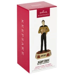 Hallmark Star Trek™: The Next Generation Data's Ode To Spot Ornament With Sound -Hallmark Decoration Store Star Trek Data With Cat Keepsake Ornament 2299QXI7029 04