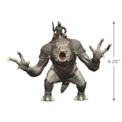 Hallmark Star Wars: The Book Of Boba Fett™ Riding Into The Battle Ornament -Hallmark Decoration Store Star Wars Boba Fett on Rancor Keepsake Ornament 2499QXI7087 03