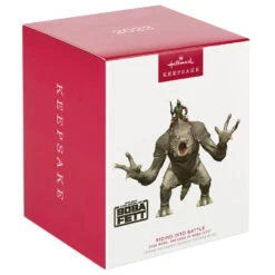 Hallmark Star Wars: The Book Of Boba Fett™ Riding Into The Battle Ornament -Hallmark Decoration Store Star Wars Boba Fett on Rancor Keepsake Ornament 2499QXI7087 04