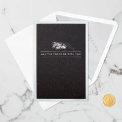 Hallmark Star Wars™ Millennium Falcon™ 3D Pop-Up Card -Hallmark Decoration Store Star Wars Millennium Falcon 3D PopUp Card 1499LAD2726 04