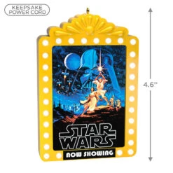 Hallmark Star Wars: A New Hope™ Now Showing Ornament With Light -Hallmark Decoration Store Star Wars Movie Poster Keepsake Ornament 2499QXI7149 03