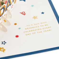 Hallmark Celebrate Stars And Pennants 3D Pop-Up Father's Day Card -Hallmark Decoration Store Stars and Pennants 3D PopUp Fathers Day Card 1299IMM2045 03