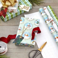 Hallmark Pastel Christmas Prints 3-Pack Wrapping Paper, 120 Sq. Ft. 10 Hallmark Pastel Christmas Prints 3-Pack Wrapping Paper, 120 Sq. Ft. -Hallmark Decoration Store Storybook Scenes 3Pack Christmas Wrapping Paper 5JXW1081 02