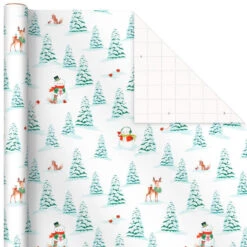 Hallmark Pastel Christmas Prints 3-Pack Wrapping Paper, 120 Sq. Ft. 13 Hallmark Pastel Christmas Prints 3-Pack Wrapping Paper, 120 Sq. Ft. -Hallmark Decoration Store Storybook Scenes 3Pack Christmas Wrapping Paper 5JXW1081 05
