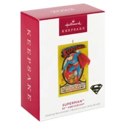 Hallmark DC™ 85th Anniversary Superman™ Ornament -Hallmark Decoration Store Superman Comic Book Keepsake Ornament 1999QXI6109 04