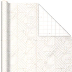 Hallmark Upscale Neutrals 3-Pack Wrapping Paper, 85 Sq. Ft. Total -Hallmark Decoration Store Upscale Neutrals 2 Standard 1 Foil 3Pack Gift Wrap 5EWR6417 04