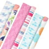 Hallmark Watercolor Tones 3-Pack Reversible Wrapping Paper, 75 Sq. Ft. Total 2 Hallmark Watercolor Tones 3-Pack Reversible Wrapping Paper, 75 Sq. Ft. Total -Hallmark Decoration Store Watercolor Tones 3Pack Reversible Wrapping Paper 5EWR6405 01