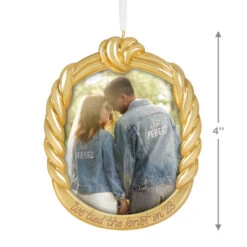 Hallmark We Tied The Knot! 2023 Metal Photo Frame Ornament -Hallmark Decoration Store We Tied the Knot Picture Frame Keepsake Ornament 1999QHX3059 03