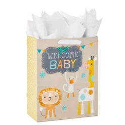 Hallmark 13" Welcome Baby 3-Pack Assorted Gift Bags With Tissue 16 Hallmark 13" Welcome Baby 3-Pack Assorted Gift Bags With Tissue -Hallmark Decoration Store Welcome Baby 3Pack Assorted Large Gift Bags Tissue 5EGB6421 07