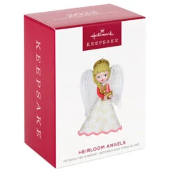 Hallmark Heirloom Angels Ornament 11 Hallmark Heirloom Angels Ornament -Hallmark Decoration Store White Pink Angel Keepsake Ornament 1699QXR8197 04