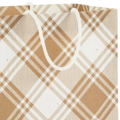 Hallmark Christmas Kraft 8-Pack Holiday Gift Bags, Assorted Sizes And Designs -Hallmark Decoration Store White on Kraft Paper Assortment Christmas Gift Bags 5XGB1417 05