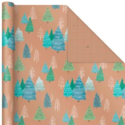 Hallmark Winter Nature Kraft Prints 3-Pack Christmas Wrapping Paper, 90 Sq. Ft. -Hallmark Decoration Store Winter Nature 3Pack Christmas Wrapping Paper 5JXW1051 05