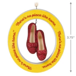 Hallmark The Wizard Of Oz™ There's No Place Like Home™ Porcelain Ornament -Hallmark Decoration Store Yellow Brick Road Ruby Slippers Keepsake Ornament 2999QXI6297 03