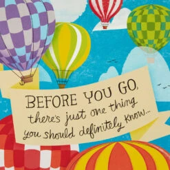 Hallmark 16" Hot Air Balloons Pop-Up Jumbo Goodbye Card 15 Hallmark 16" Hot Air Balloons Pop-Up Jumbo Goodbye Card -Hallmark Decoration Store Youll Be Missed Balloon Goodbye Card 1499CBG1018 05