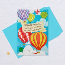 Hallmark 16" Hot Air Balloons Pop-Up Jumbo Goodbye Card 16 Hallmark 16" Hot Air Balloons Pop-Up Jumbo Goodbye Card -Hallmark Decoration Store Youll Be Missed Balloon Goodbye Card 1499CBG1018 06